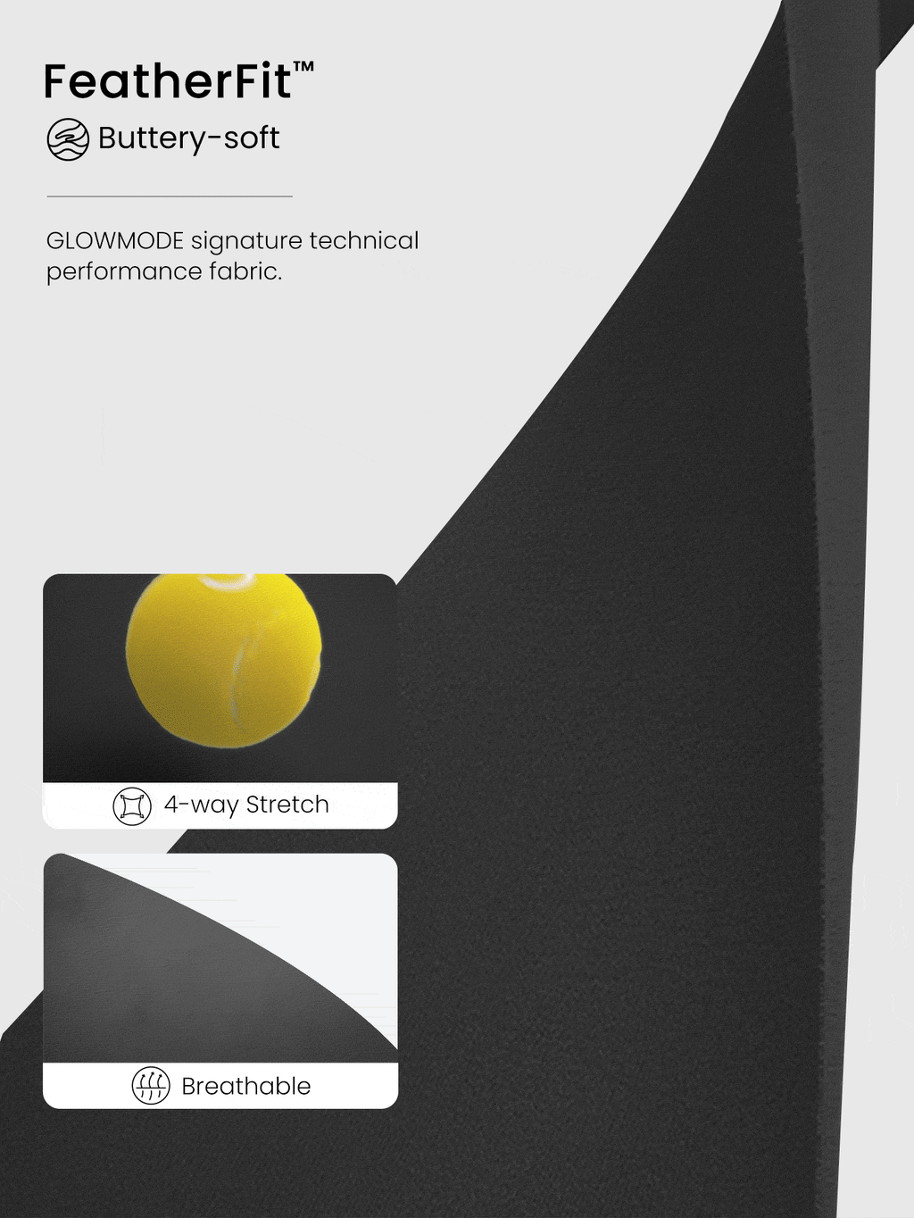 GLOWMODE Featherfit™ Twisted Backless Tank Top for Light Support Yoga and Daily Gym Wear - Fall/Winter Collection