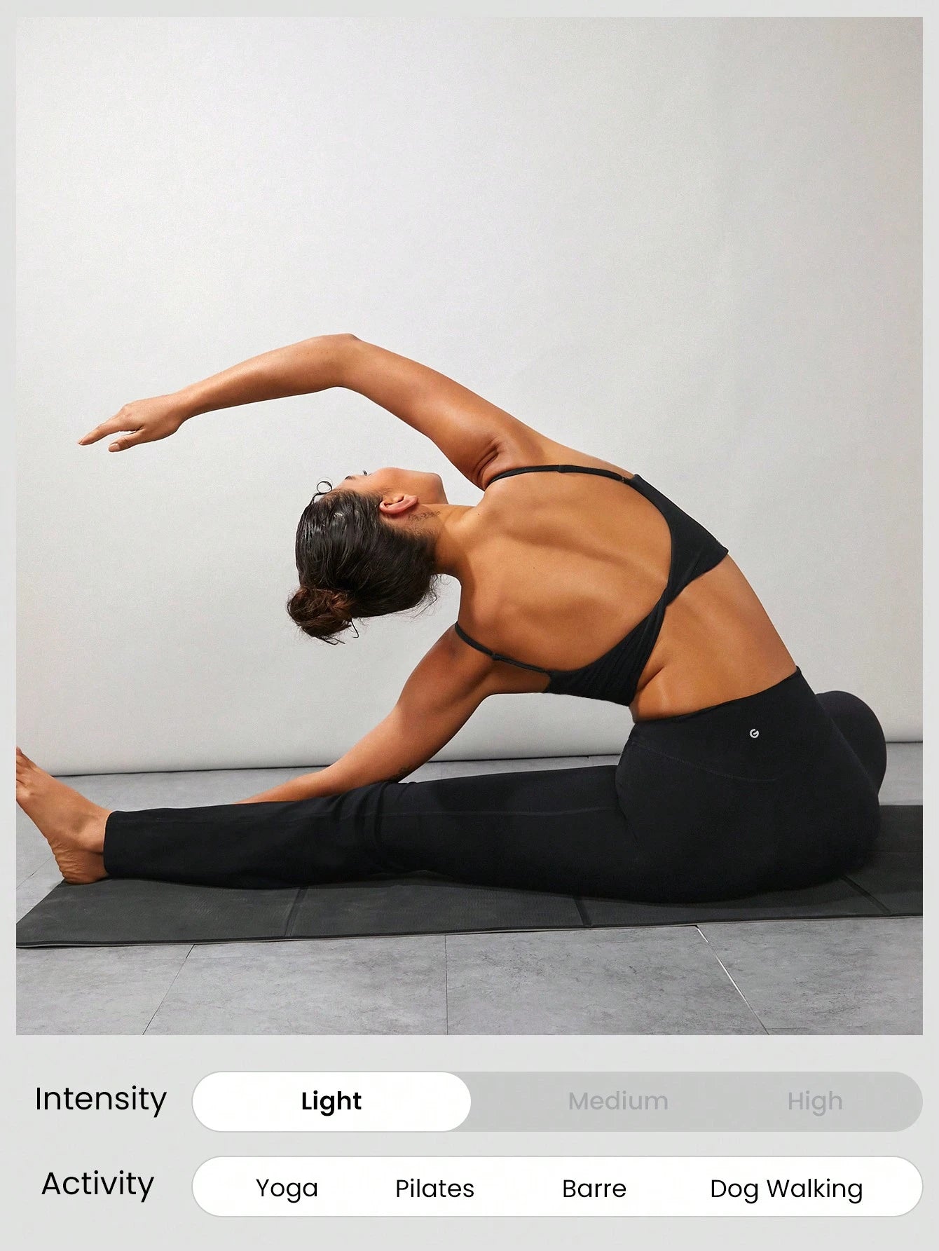 GLOWMODE Featherfit™ Twisted Backless Tank Top for Light Support Yoga and Daily Gym Wear - Fall/Winter Collection