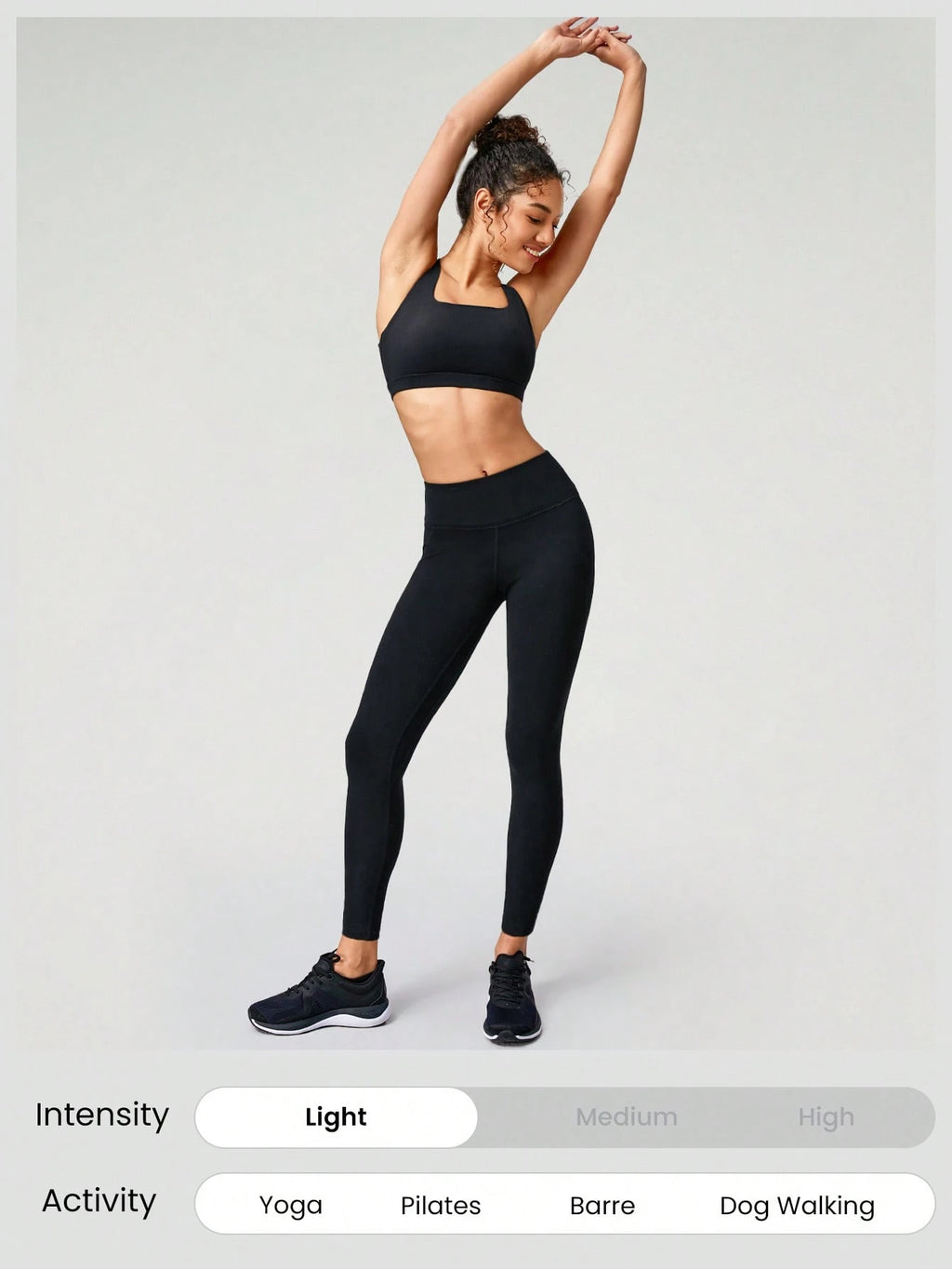 GLOWMODE Featherfit™ Essential Multi-Strap Bra for Light Support in Low Impact Yoga - Fall/Winter Collection