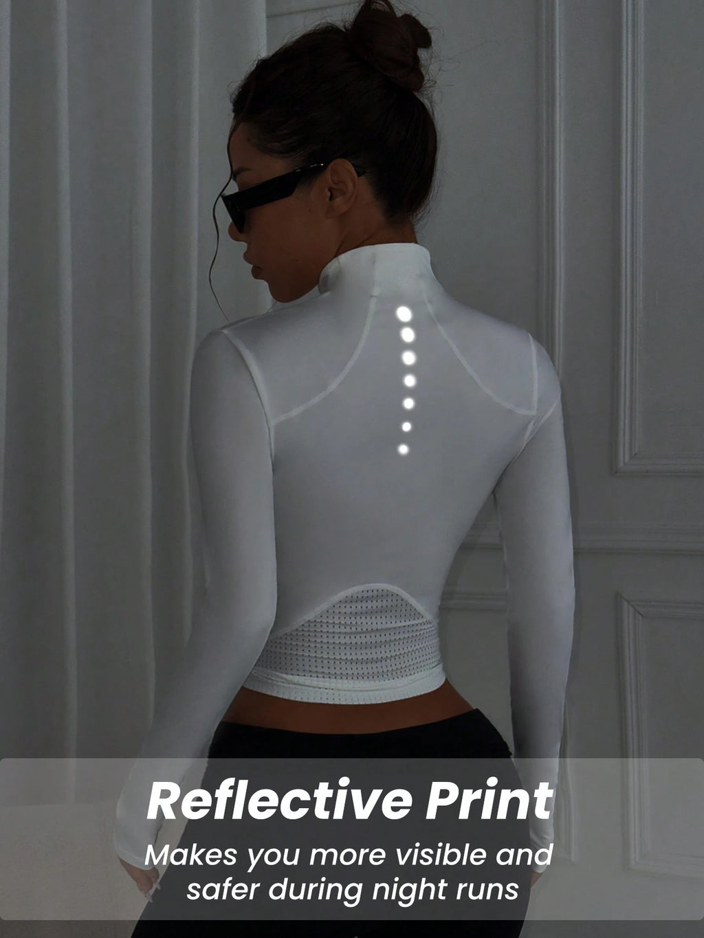 Easithlete Zip-Up Sporty Jacket, Plain Color Minimalist Casual Everyday Wear