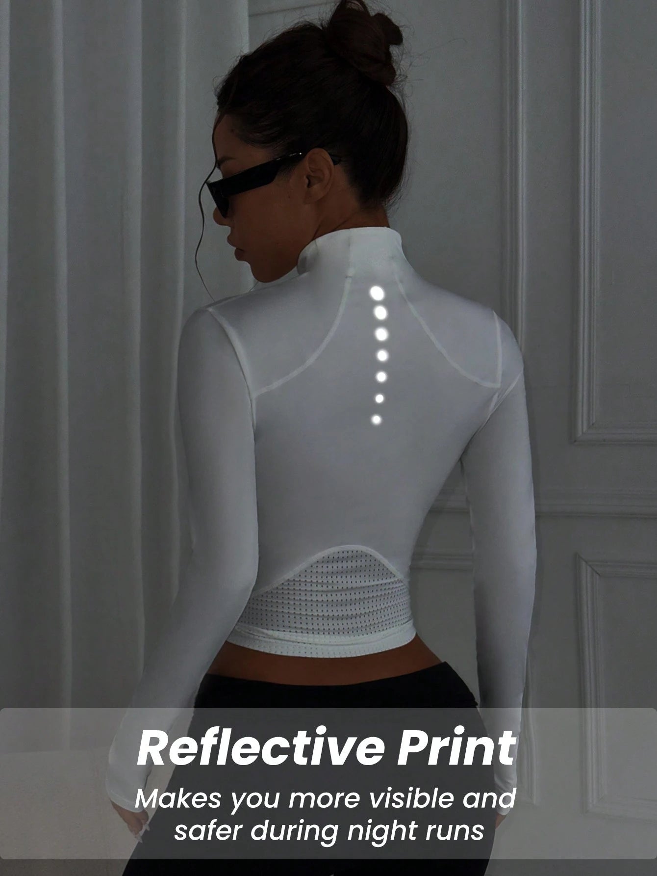 Easithlete Zip-Up Sporty Jacket, Plain Color Minimalist Casual Everyday Wear